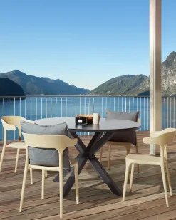 Online Beliani Set di 4 sedie da giardino GUBBIO sabbia Beige