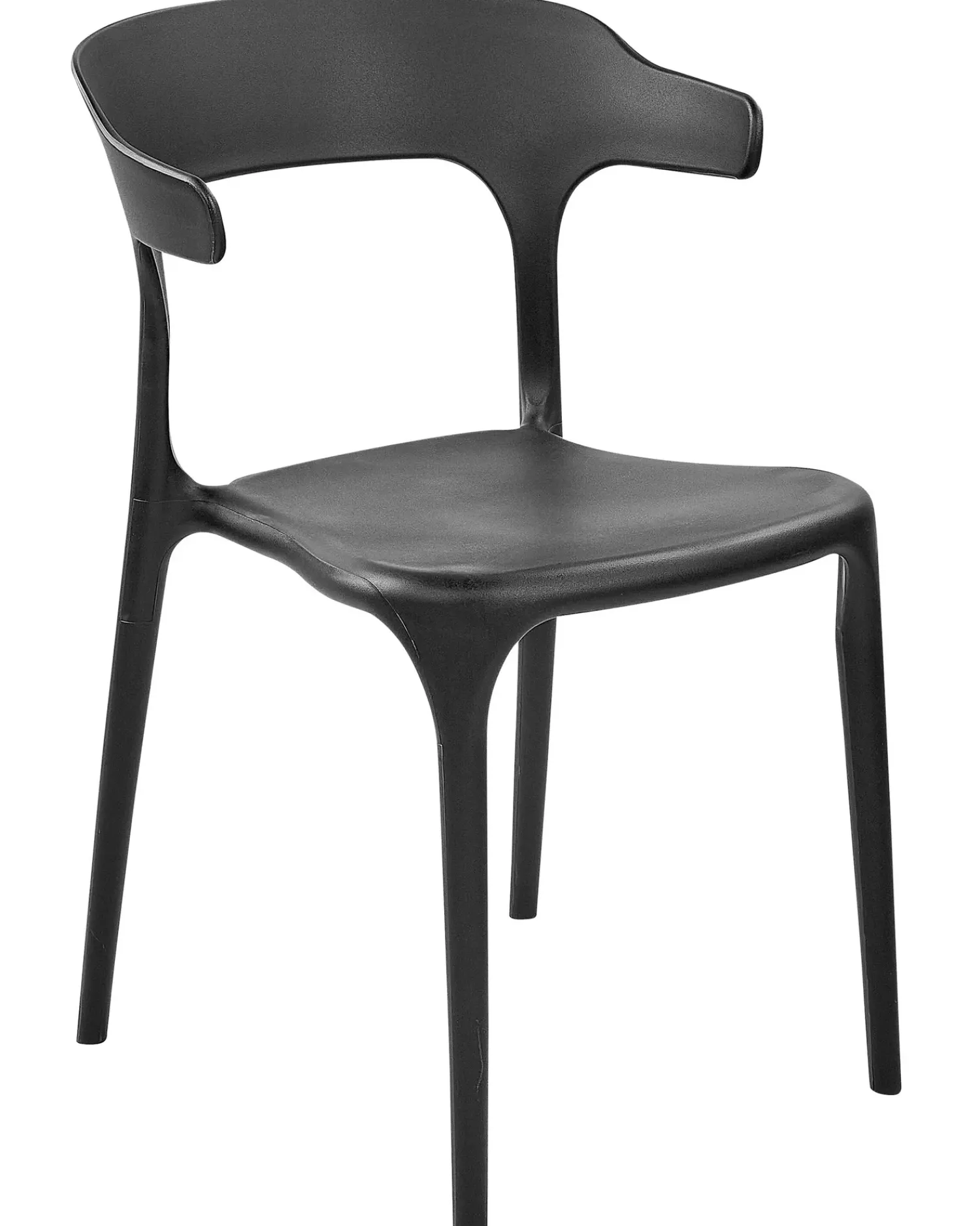 Clearance Beliani Set di 4 sedie da giardino GUBBIO Nero