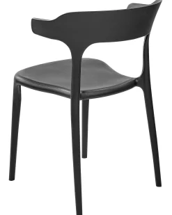 Clearance Beliani Set di 4 sedie da giardino GUBBIO Nero