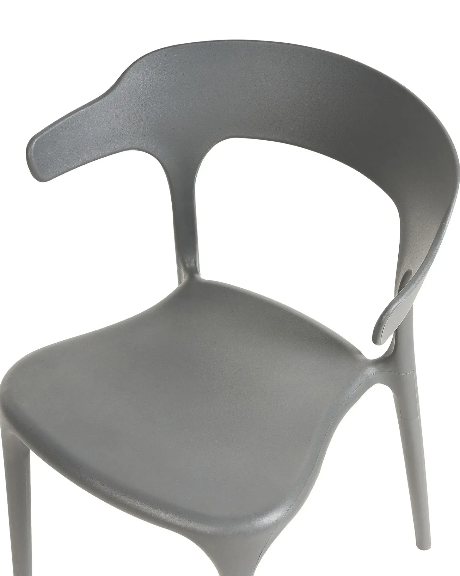 Best Beliani Set di 4 sedie da giardino GUBBIO Grigio