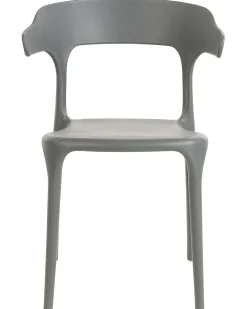 Best Beliani Set di 4 sedie da giardino GUBBIO Grigio