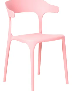 Beliani Set di 4 sedie da giardino GUBBIO Rosa