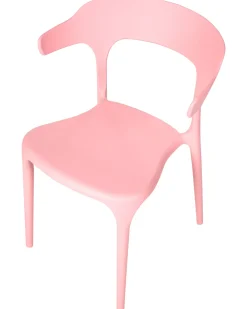 Beliani Set di 4 sedie da giardino GUBBIO Rosa