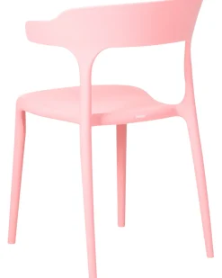 Beliani Set di 4 sedie da giardino GUBBIO Rosa