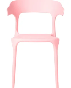 Beliani Set di 4 sedie da giardino GUBBIO Rosa
