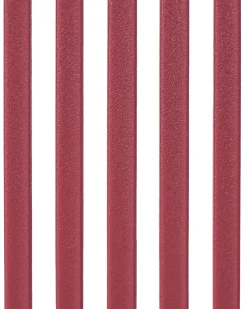 New Beliani Set di 2 sedie da giardino IKARIA Metallo Rosso Nero Rosso