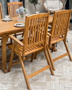 Beliani JAVA Legno d'acacia chiaro Marrone