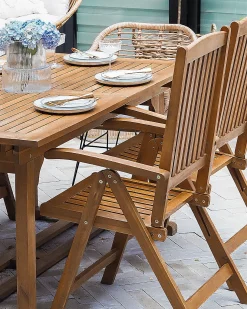 Beliani JAVA Legno d'acacia chiaro Marrone
