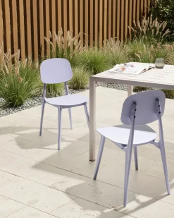 Clearance Beliani Set di 2 sedie da giardino KATTAVIA Viola