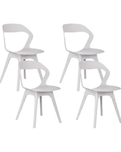 Hot Beliani Set di 4 sedie da giardino LACHANIA Tortora Beige