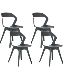 Online Beliani Set di 4 sedie da giardino LACHANIA Nero