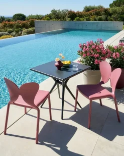 Sale Beliani Set di 2 sedie da giardino LARISSA Impilabile Rosa