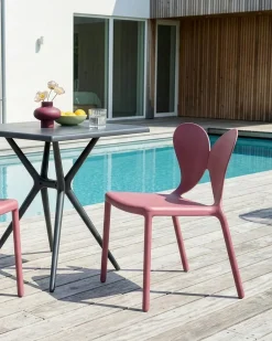 Sale Beliani Set di 2 sedie da giardino LARISSA Impilabile Rosa