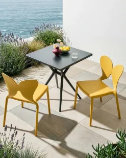 Sale Beliani Set di 2 sedie da giardino LARISSA Impilabile Giallo