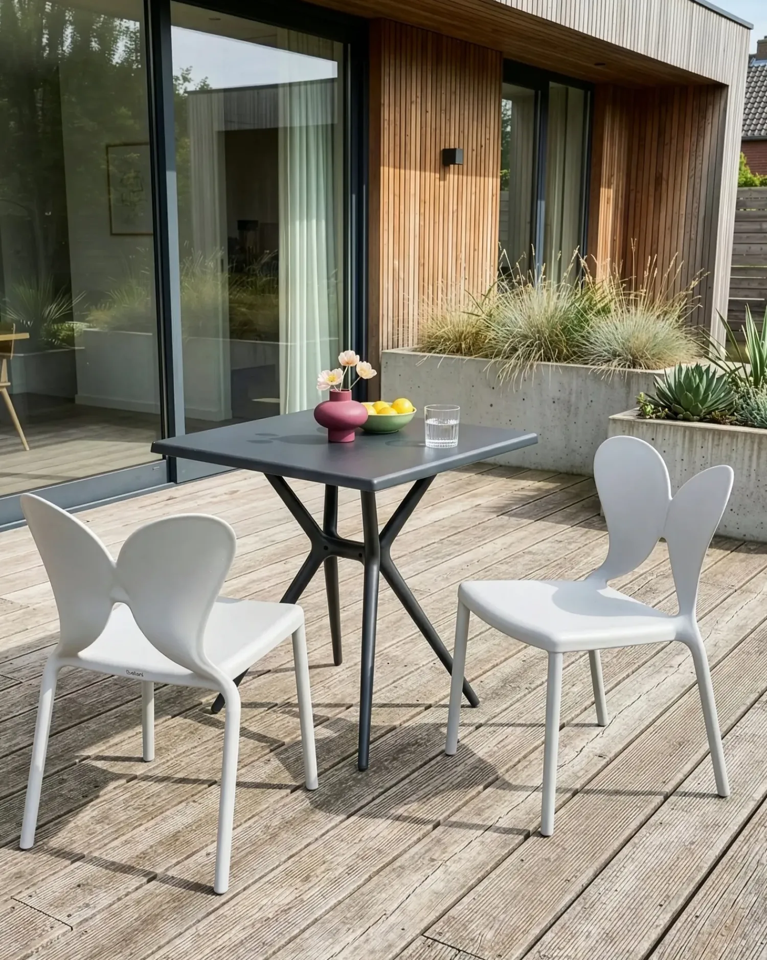 Discount Beliani Set di 2 sedie da giardino LARISSA chiaro Grigio