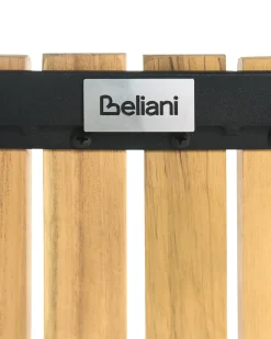 Clearance Beliani LASCARI Senza braccia Legno d'acacia Marrone chiaro Marrone Nero