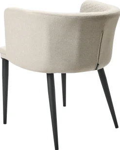 Sale Beliani Set di 2 sedie da giardino LIMASSON Tessuto Beige Beige Nero