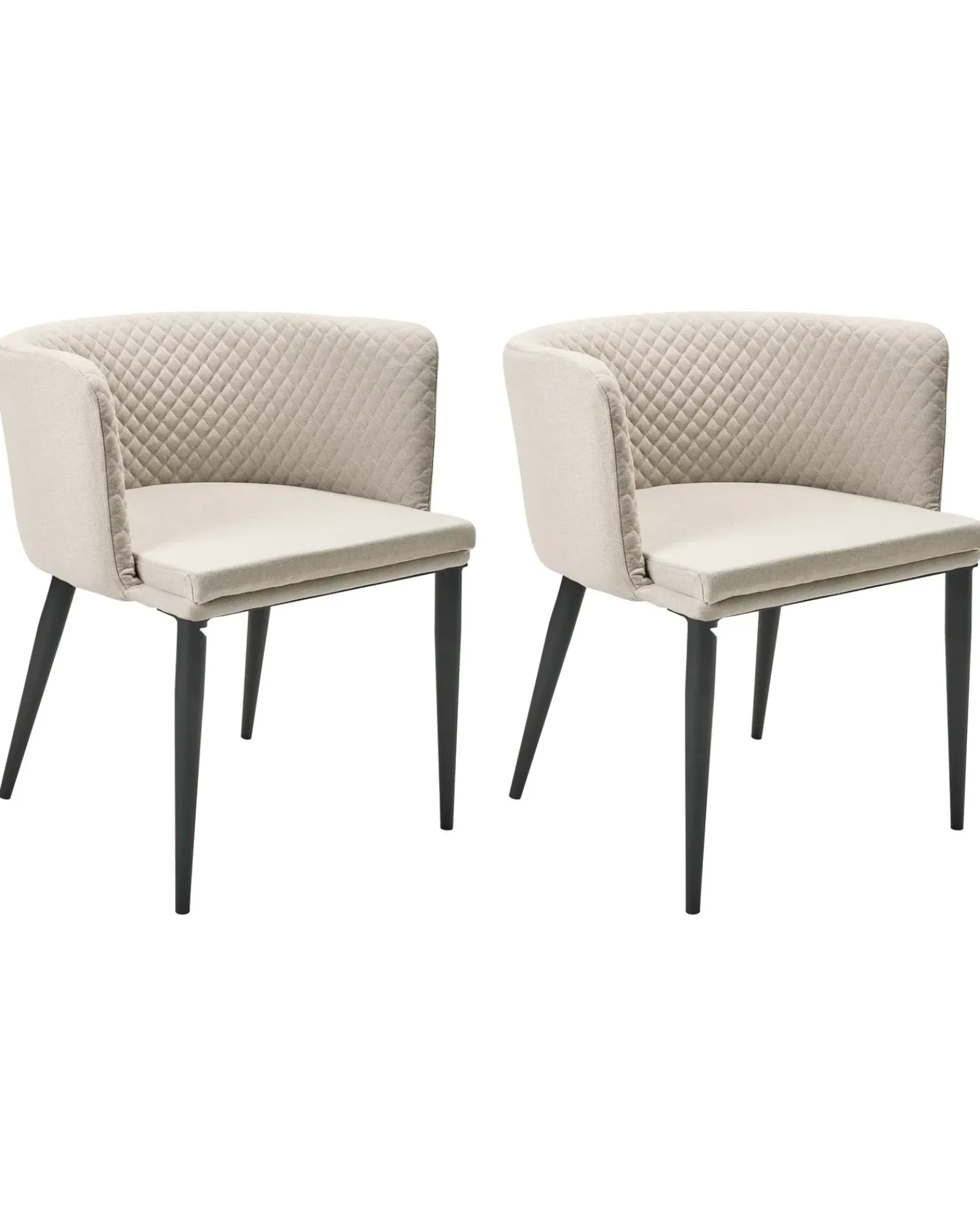 Sale Beliani Set di 2 sedie da giardino LIMASSON Tessuto Beige Beige Nero