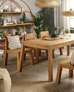 New Beliani LIVORNO Legno d'acacia Marrone
