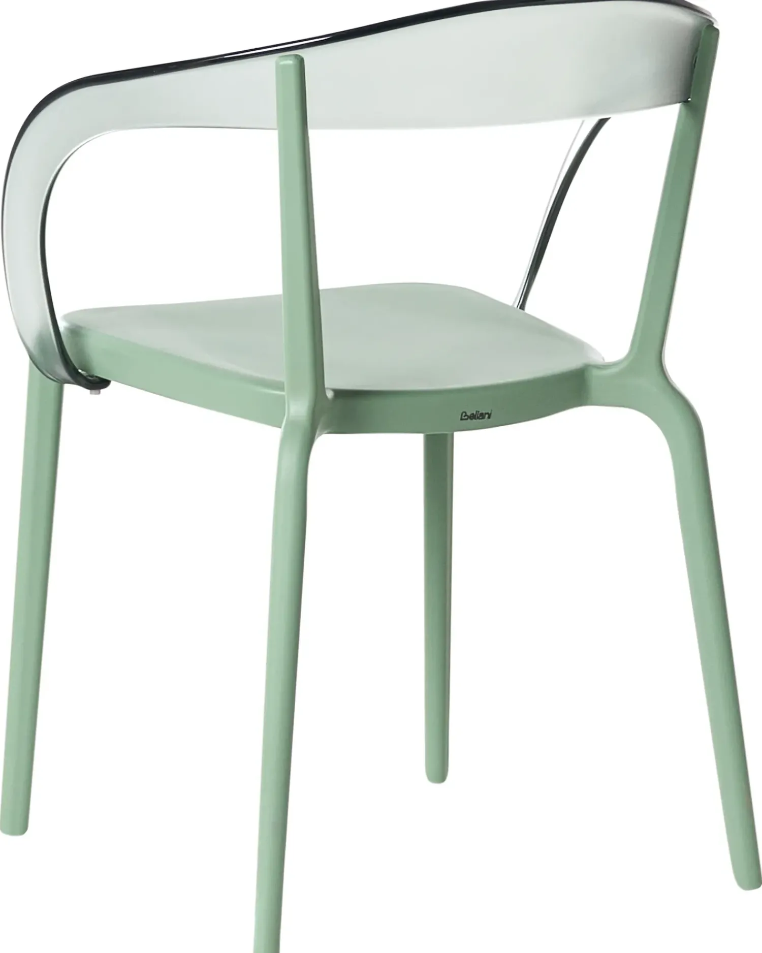 Hot Beliani Set di 4 sedie da giardino MALEVIZI Impilabile Verde Trasparente Verde