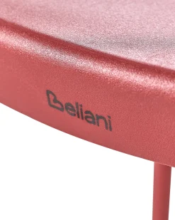 Sale Beliani Set di 4 sedie da giardino MALEVIZI Impilabile Rosso Rosso Trasparente