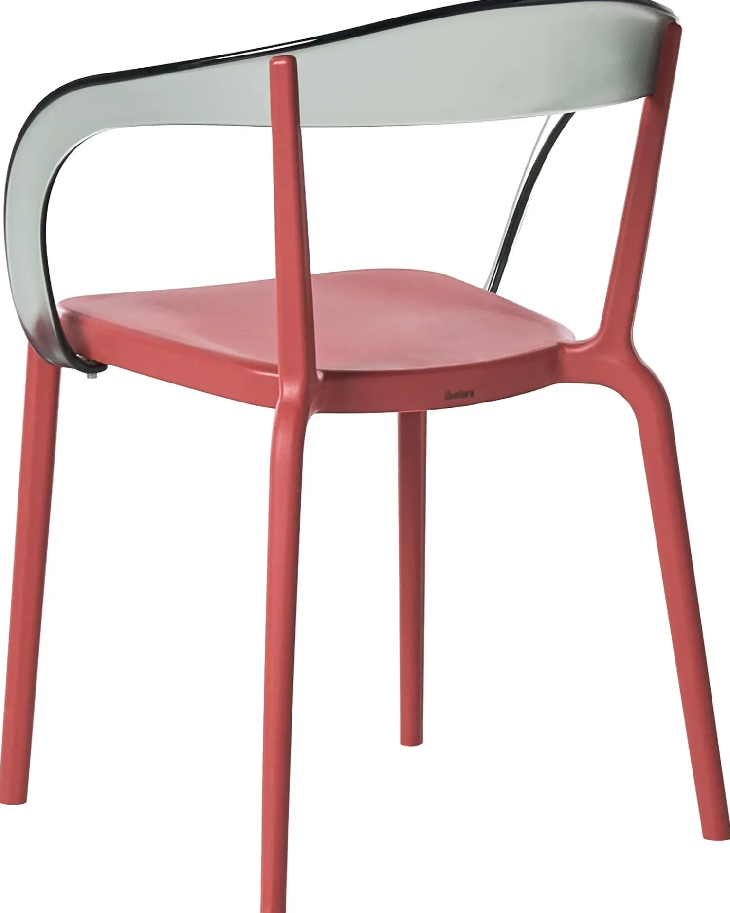 Sale Beliani Set di 4 sedie da giardino MALEVIZI Impilabile Rosso Rosso Trasparente