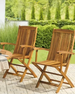 Discount Beliani MAUI Legno d'acacia chiaro Marrone