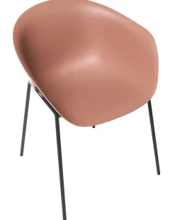 Sale Beliani Set di 2 sedie da giardino METEORA Materiale sintetico Marrone Marrone Nero