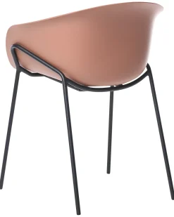 Sale Beliani Set di 2 sedie da giardino METEORA Materiale sintetico Marrone Marrone Nero