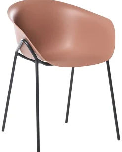 Sale Beliani Set di 2 sedie da giardino METEORA Materiale sintetico Marrone Marrone Nero