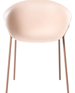 Outlet Beliani Set di 2 sedie da giardino METEORA Materiale sintetico Beige Beige Marrone