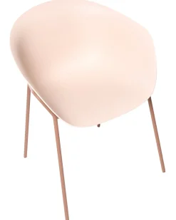 Outlet Beliani Set di 2 sedie da giardino METEORA Materiale sintetico Beige Beige Marrone