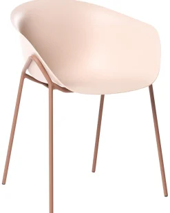 Outlet Beliani Set di 2 sedie da giardino METEORA Materiale sintetico Beige Beige Marrone