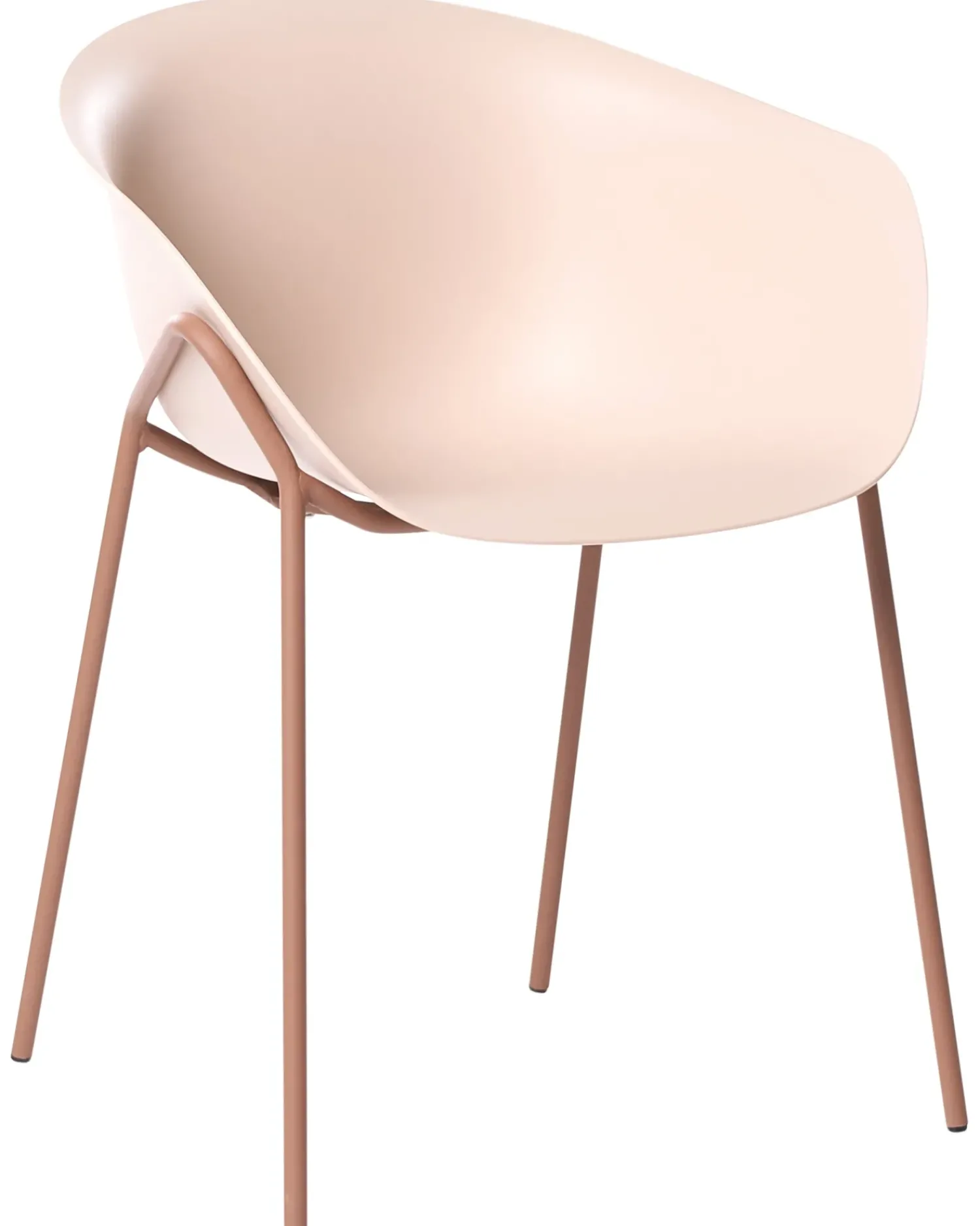 Outlet Beliani Set di 2 sedie da giardino METEORA Materiale sintetico Beige Beige Marrone