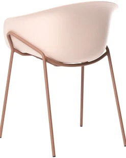 Outlet Beliani Set di 2 sedie da giardino METEORA Materiale sintetico Beige Beige Marrone