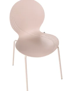 Online Beliani Set di 4 sedie da giardino MILOS Impilabile Beige
