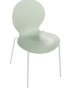 Sale Beliani Set di 4 sedie da giardino MILOS Impilabile chiaro Verde