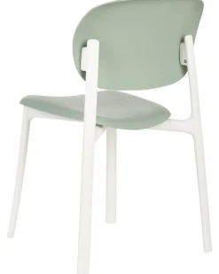 New Beliani Set di 4 sedie da giardino MUSANO Verde Bianco Verde