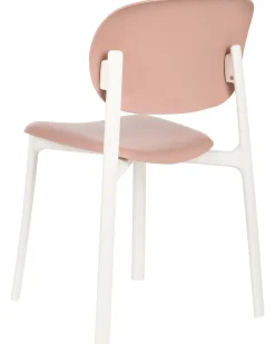Best Beliani Set di 4 sedie da giardino MUSANO Rosa pastello Bianco Rosa