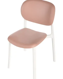 Best Beliani Set di 4 sedie da giardino MUSANO Rosa pastello Bianco Rosa
