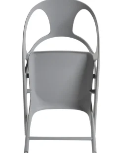 Outlet Beliani Set di 4 sedie da giardino NEMI Pieghevole Grigio