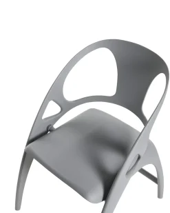 Outlet Beliani Set di 4 sedie da giardino NEMI Pieghevole Grigio