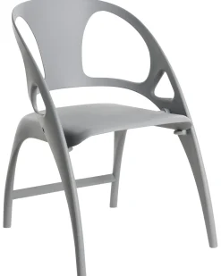 Outlet Beliani Set di 4 sedie da giardino NEMI Pieghevole Grigio