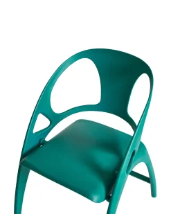 Beliani Set di 4 sedie da giardino NEMI Pieghevole Foglia di tè Verde