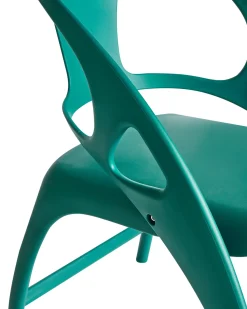 Beliani Set di 4 sedie da giardino NEMI Pieghevole Foglia di tè Verde