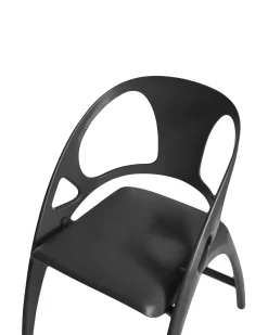 Outlet Beliani Set di 4 sedie da giardino NEMI Pieghevole Nero