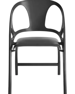 Outlet Beliani Set di 4 sedie da giardino NEMI Pieghevole Nero