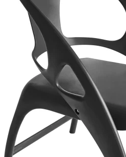 Outlet Beliani Set di 4 sedie da giardino NEMI Pieghevole Nero