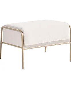 Discount Beliani NIMIS con ottomana chiaro Beige