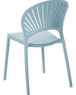 Sale Beliani Set di 4 sedie da giardino OSTIA Azzurro Blu